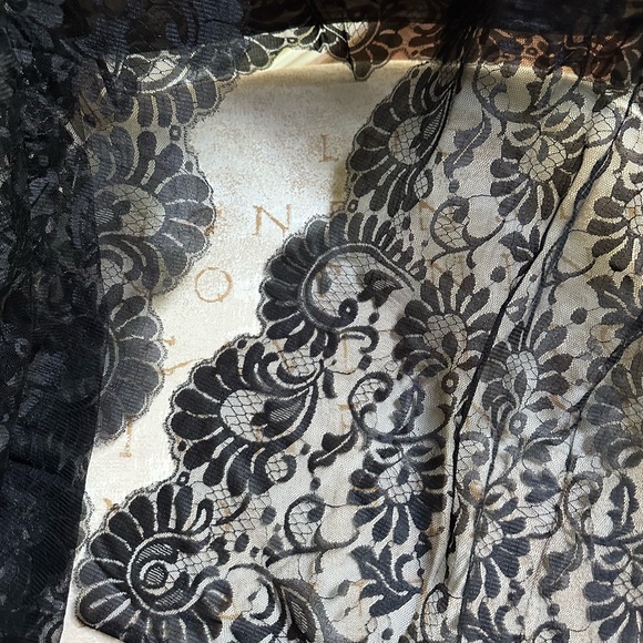 Gorgeous and Rich Looking Echo Lace Shawl NWOT - Picture 5 of 9